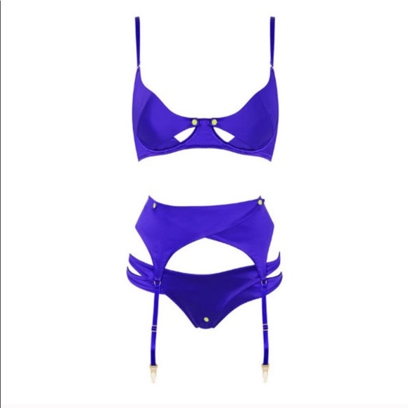 Agent Provocateur rare purple Janet ouvert set - Picture 5 of 11